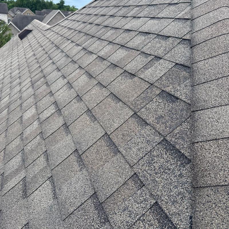 Asphalt shingles roof with hail damage in Murfreesboro TN