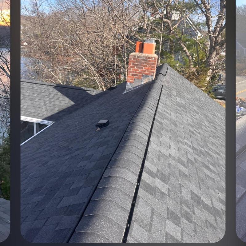 Asphalt shingle roof replacement with ridge vent in Waterford CT