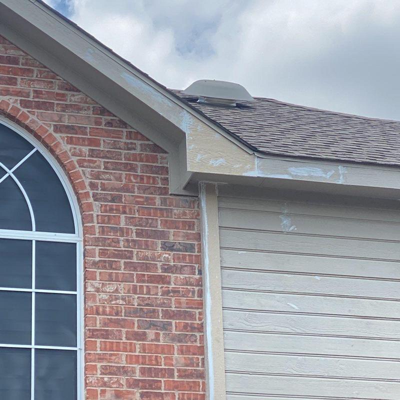 Soffit, fascia, and siding with fresh vent covers