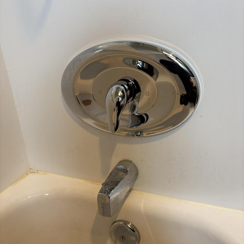 Moen Positemp shower valve with tub spout
