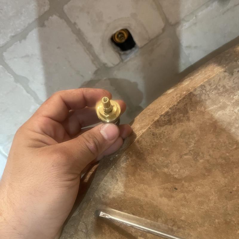 Hot side faucet cartridge for wall-mounted sink replacement Hot side faucet cartridge for wall-mounted sink replacement
