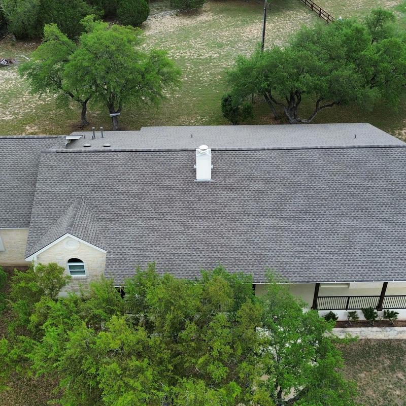 Asphalt shingle roof replacement in Dripping Springs