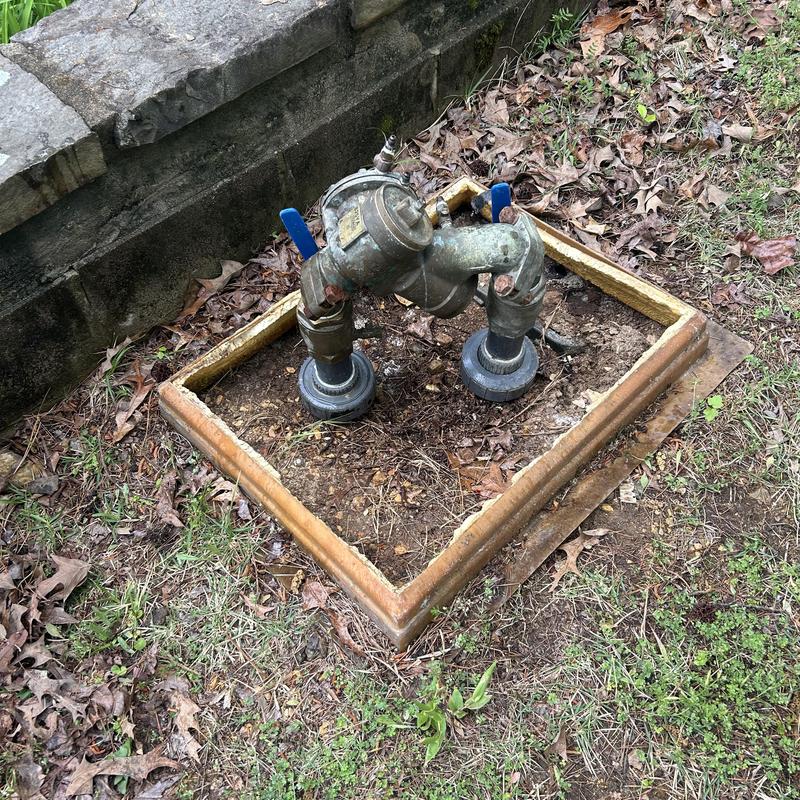 RPZ valve installed for lawn sprinkler system