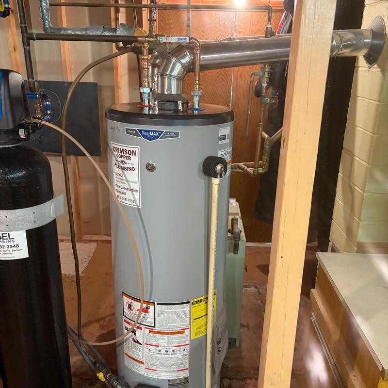 40 gallon atmospheric water heater with plumbing connections