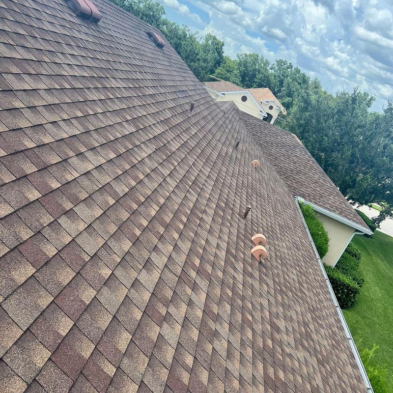 Atlas Pinnacle Pristine Morning Harvest shingle roof installation