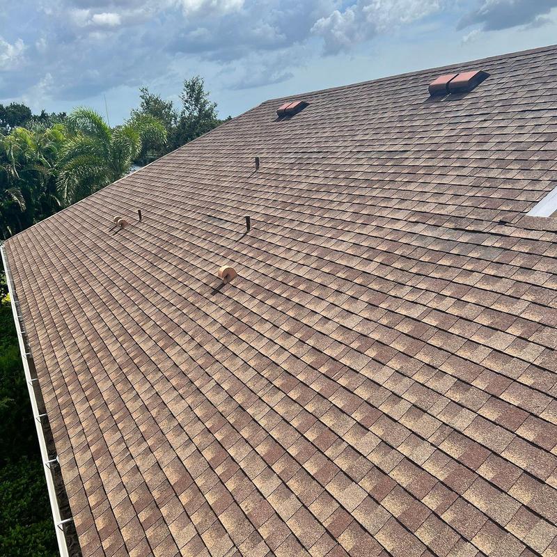 Atlas Pinnacle Pristine Morning Harvest shingle roof installation