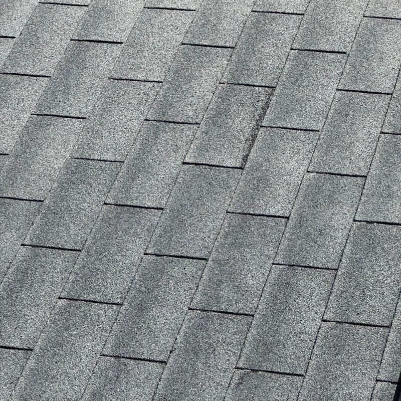 Asphalt shingle roof close-up texture