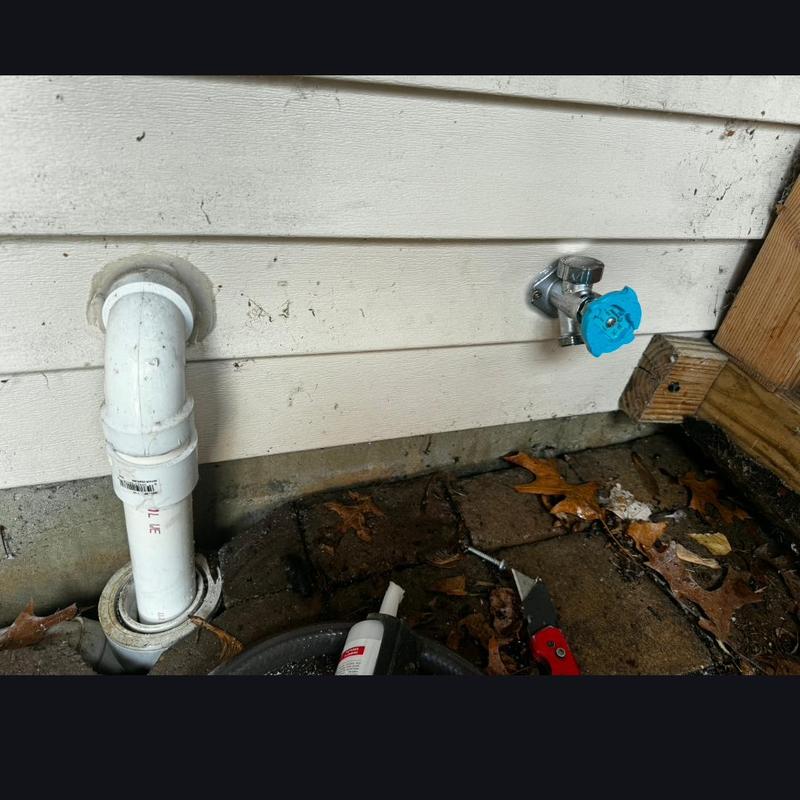 Frost free hose bib with shutoff valve installation