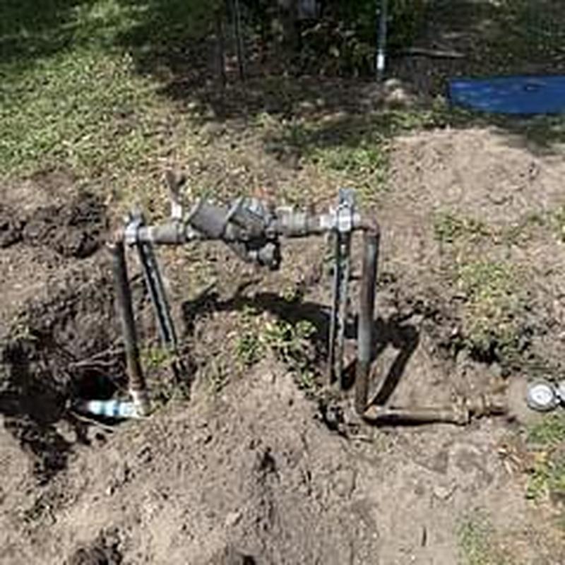 Backflow preventer with PVC repairs and piping replacement