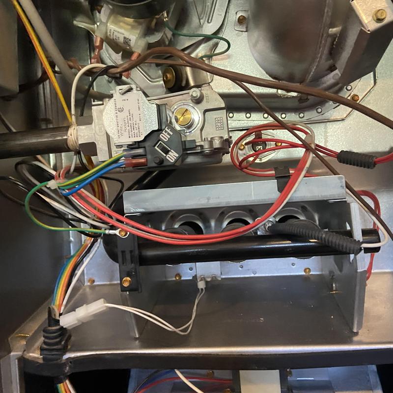 Furnace gas valve and ignition wiring system