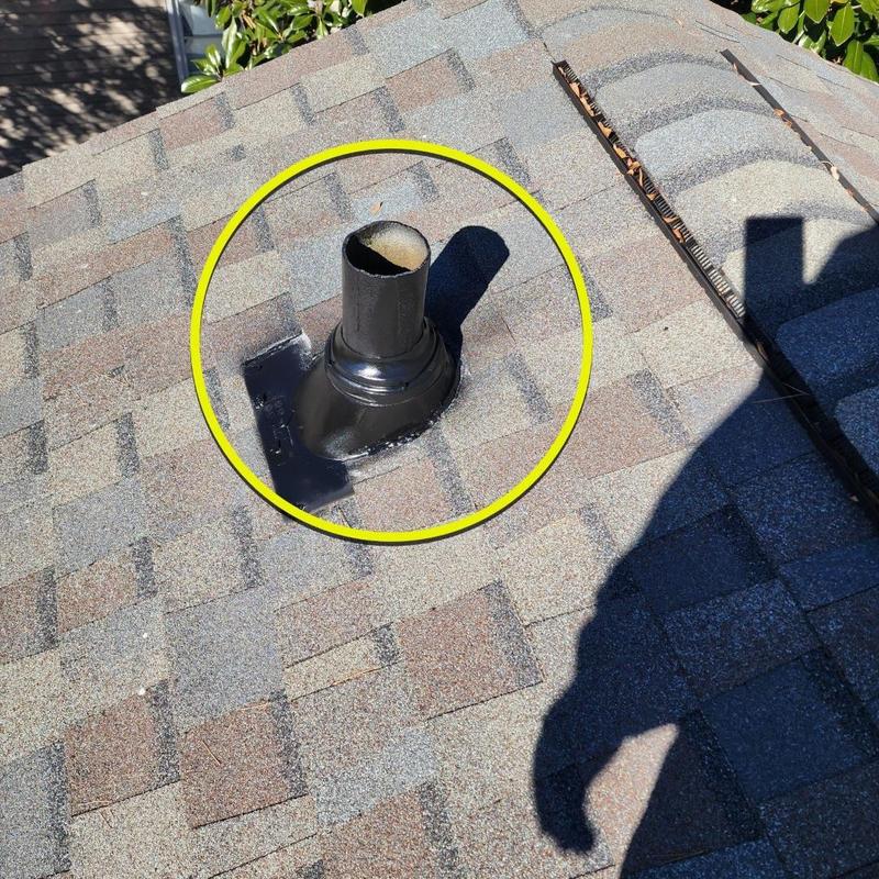 Roof vent flashing replacement on shingle roof Roof vent flashing replacement on shingle roof