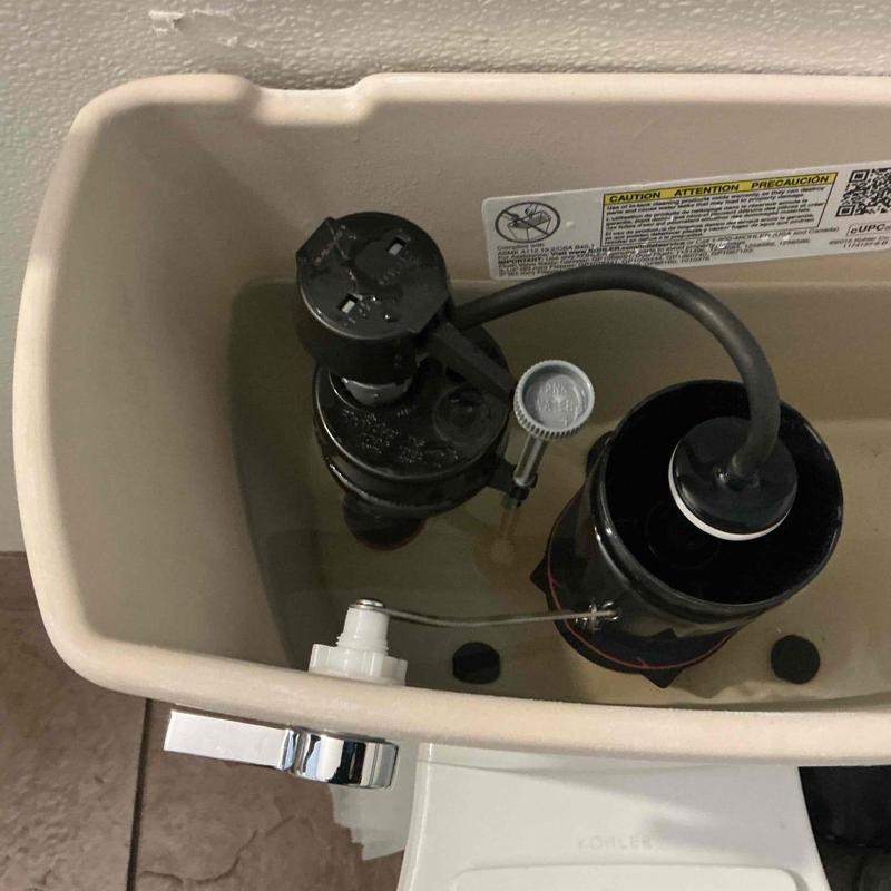 Toilet fill valve replacement inside tank