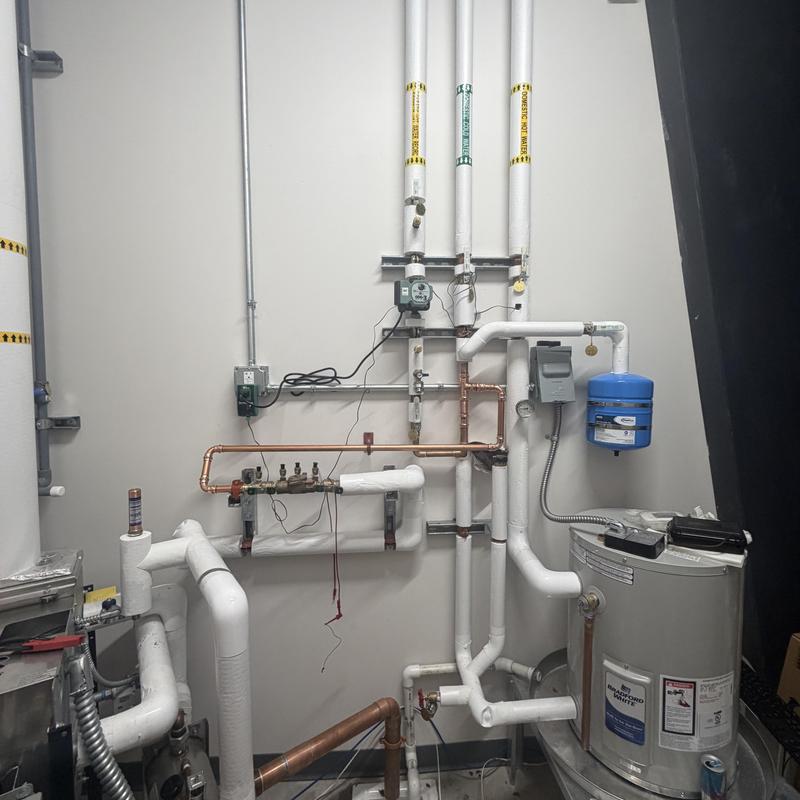 Backflow prevention system piping with city water feed