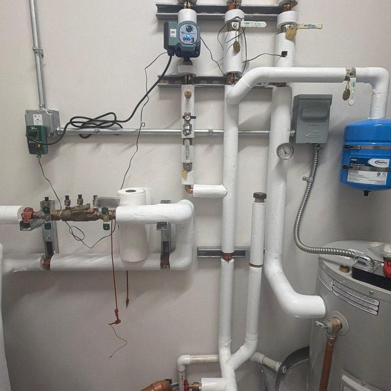 Backflow prevention system with city water feed and insulation