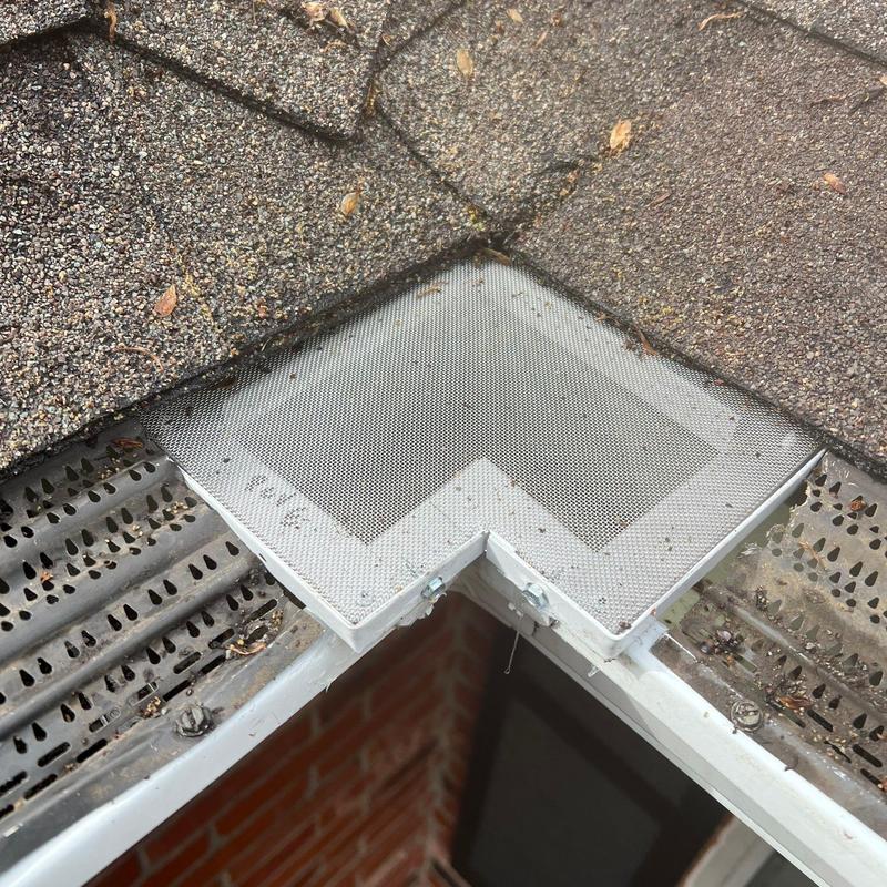 Xtreme stainless steel mesh gutter miter installation