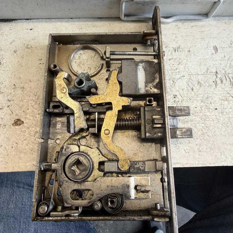 Corbin mortise lock mechanism with latch parts