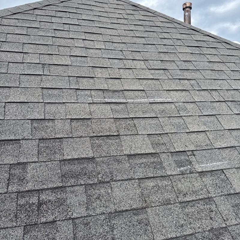 Certainteed Landmark asphalt shingles with chalk markings