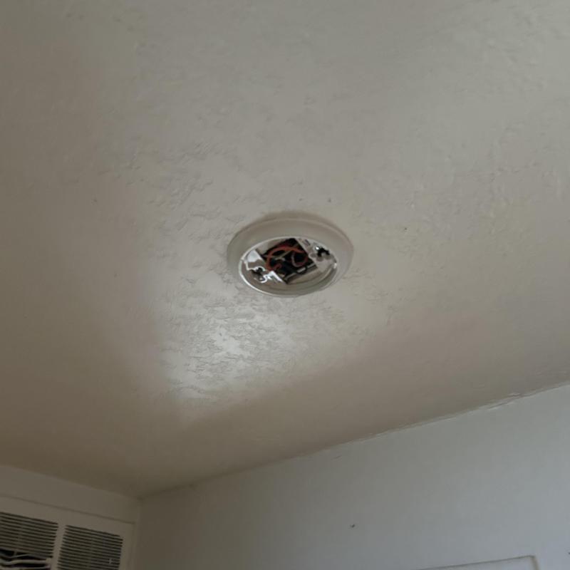 Ceiling light fixture wiring repair in Boise, Idaho