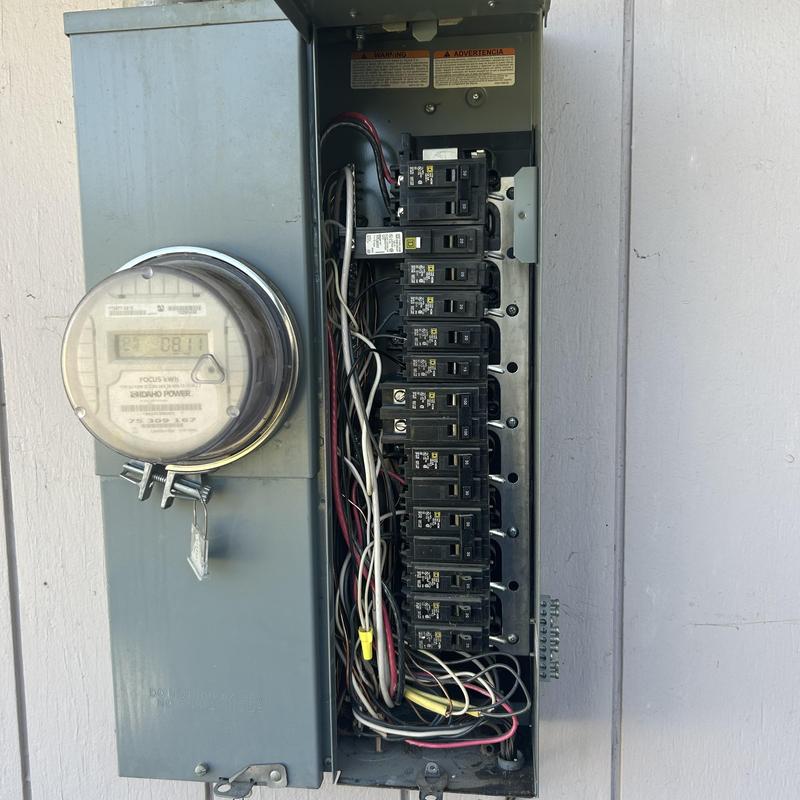 Electrical breaker panel with wiring access in Boise, ID