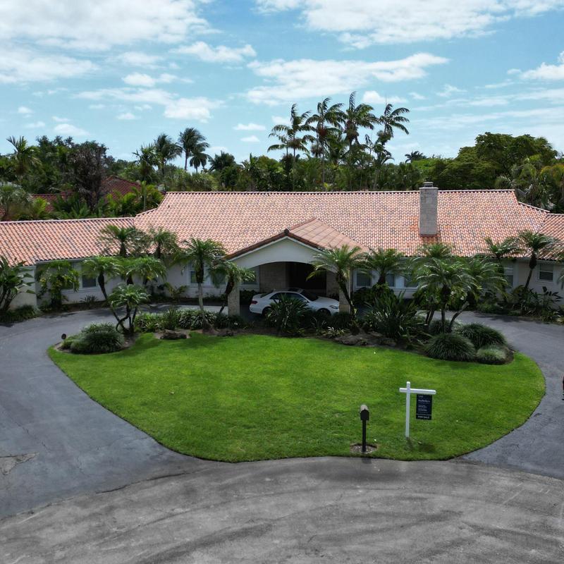Concrete tile roof on residential home in Miami