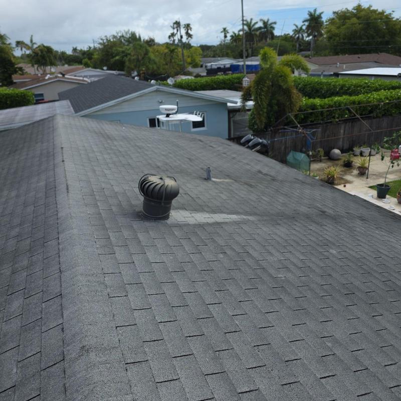 GAF Timberline HDz shingle roof with vent turbine