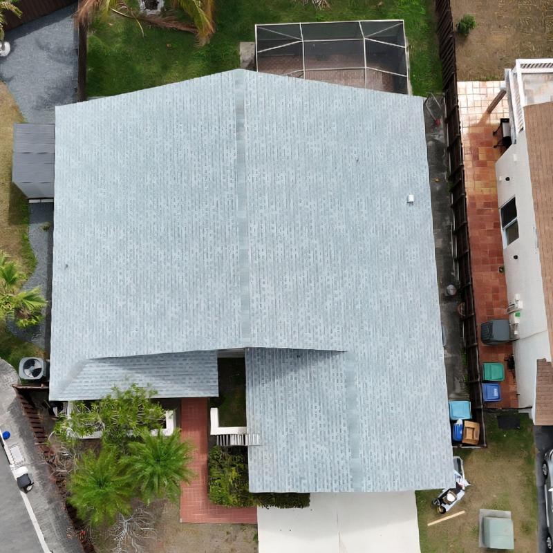 GAF Timberline HDz shingle roof in Birchwood color
