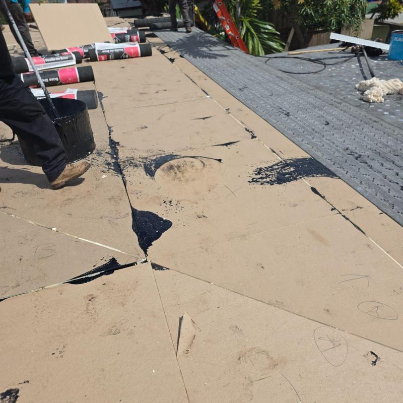 GAF capsheet roofing with tapered insulation installation
