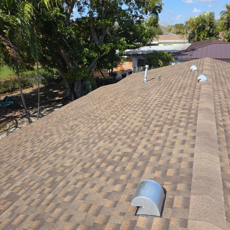 GAF Timberline HDZ shingle roof with vents installed