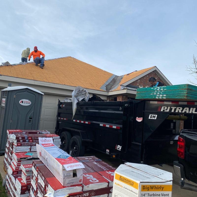 GAF Timberline shingle installation on roof in McKinney TX