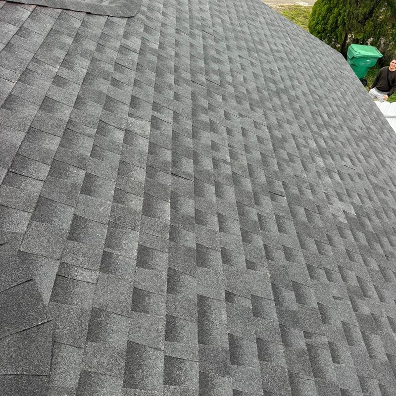 GAF Timberline HDZ shingle roof in charcoal color