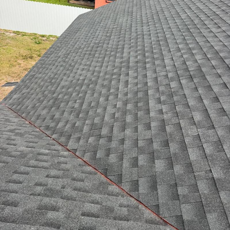 GAF Timberline HDZ charcoal shingle roof installation