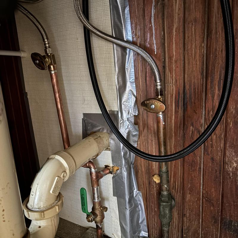Kitchen faucet shut-off valves and supply lines installation