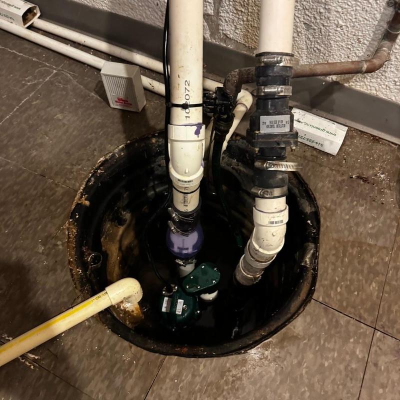 Zoeller 12hp sump pump with check valve installation