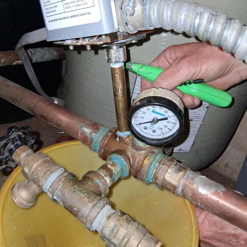 Pressure switch nipple and anode rod replacement on pipes