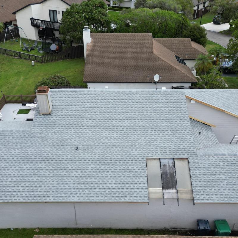 GAF Timberline HDZ Birchwood shingle roof installation