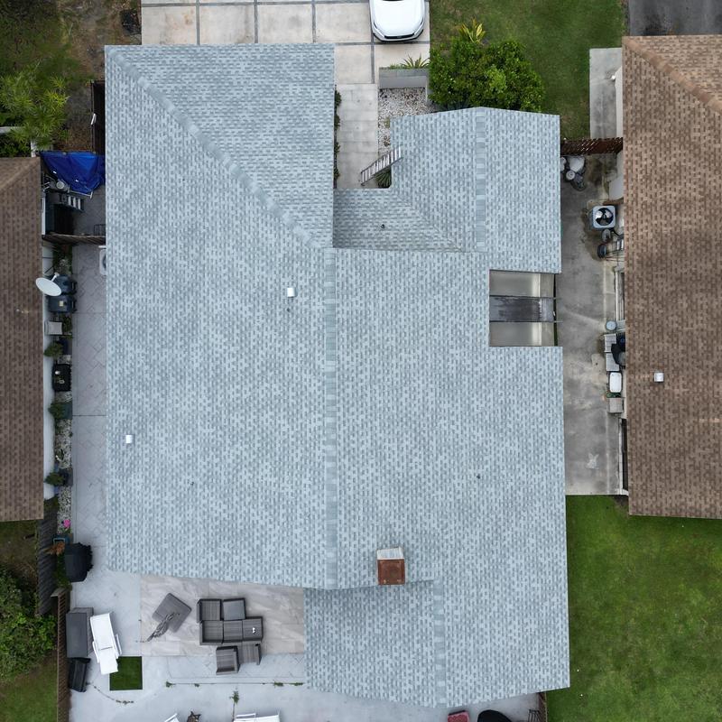 GAF Timberline HDZ Birchwood shingle roof overview