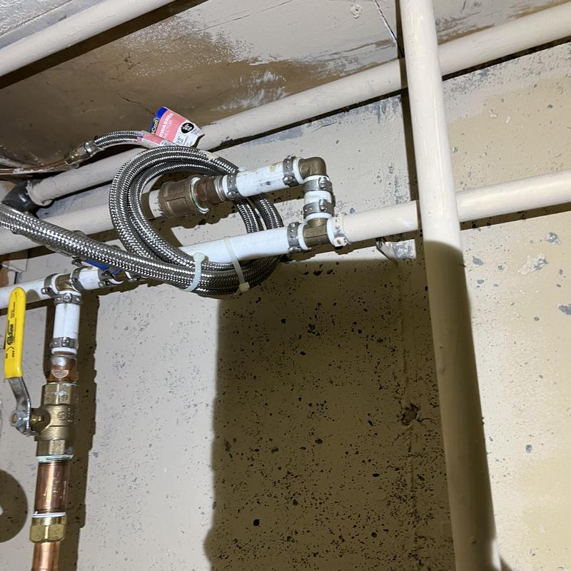 PEX water piping and galvanized pipe replacement