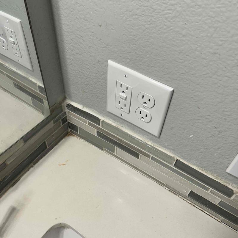 Bathroom electrical receptacles and remodel box installation
