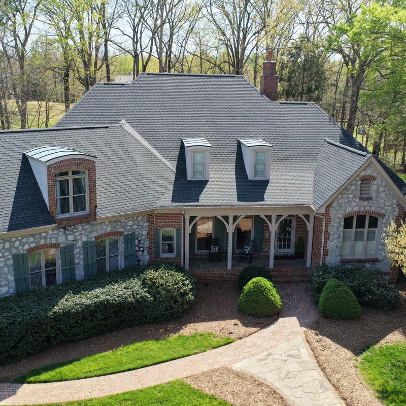 Gutter replacement with painted gutters and guards