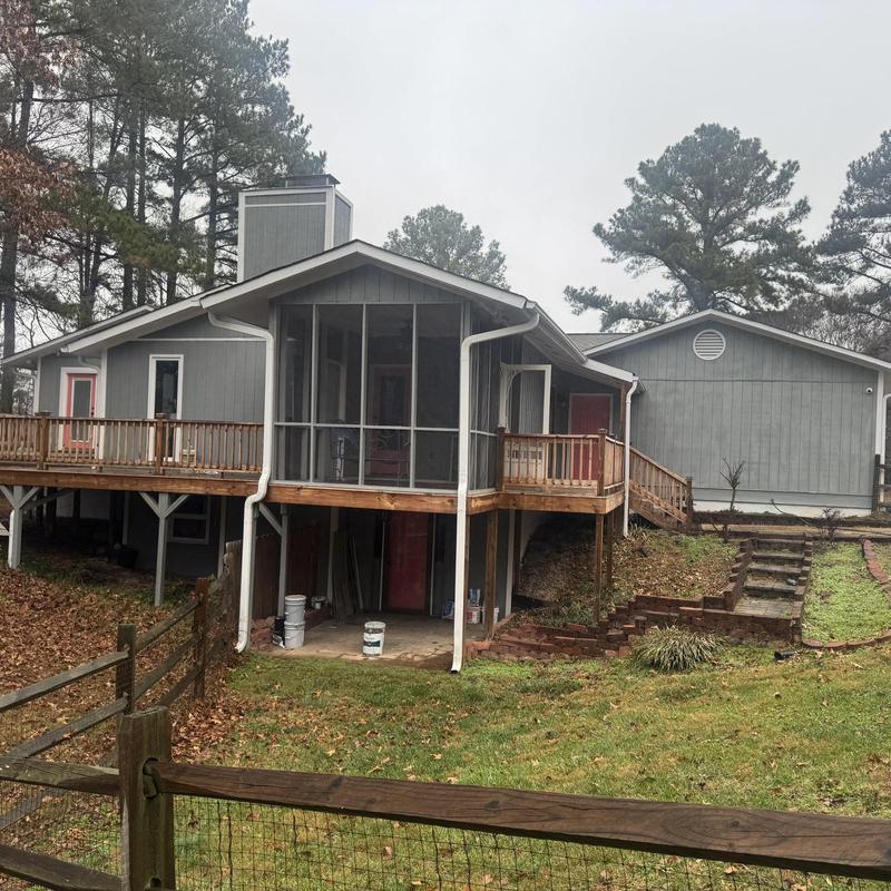 Asphalt shingle roof with minor damage inspection