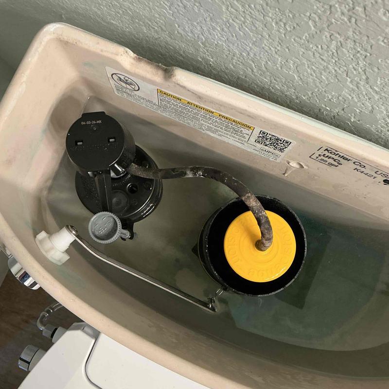 Toilet fill valve replacement inside tank