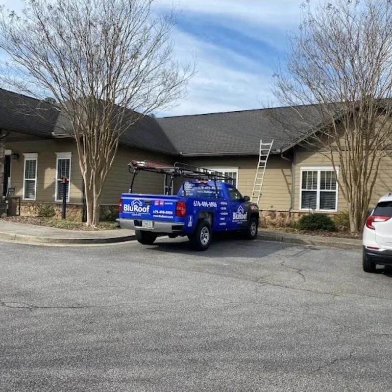 Asphalt shingle roof replacement at senior living center