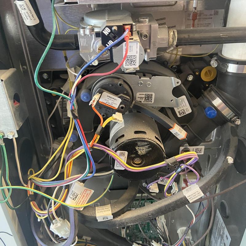 Furnace blower motor and wiring inspection