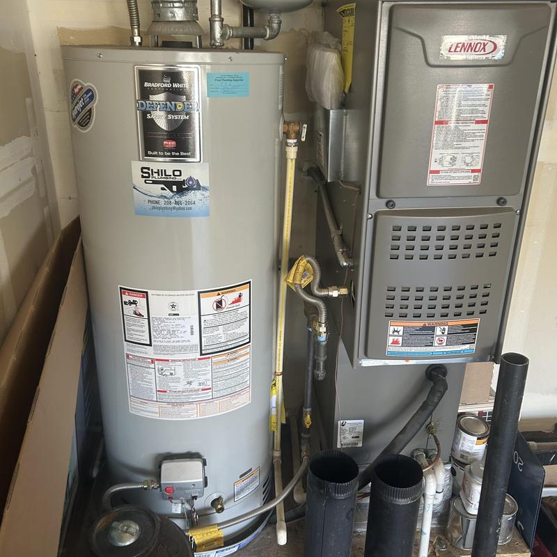 Water heater and Lennox furnace installation setup