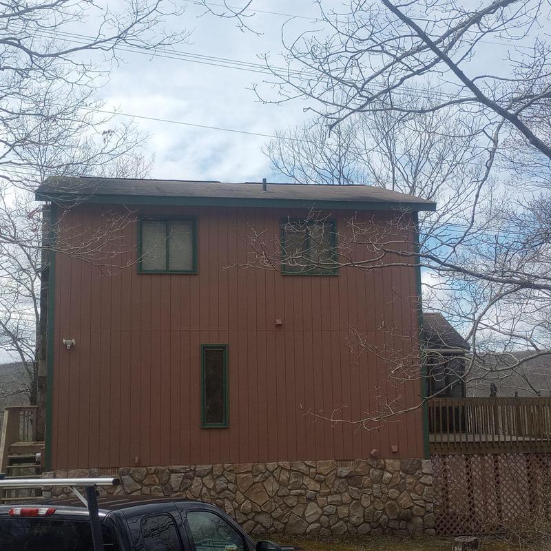 Asphalt shingle roof inspection on residential house Asphalt shingle roof inspection on residential house