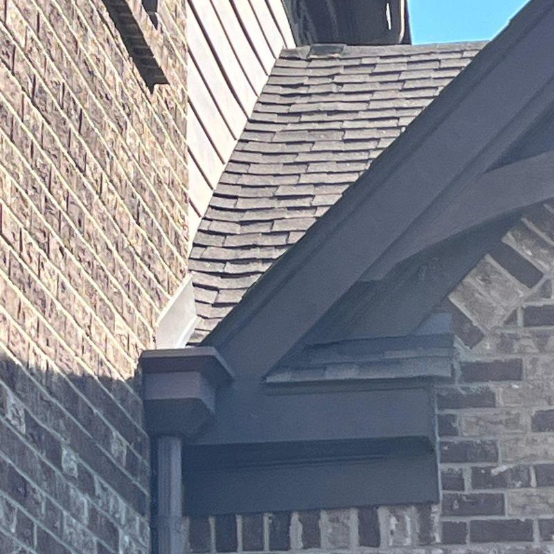 Roof shingles and flashing hail damage inspection in Brentwood