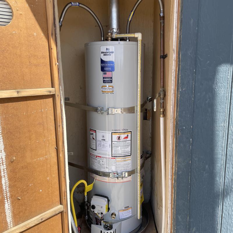 Bradford White water heater installation and setup
