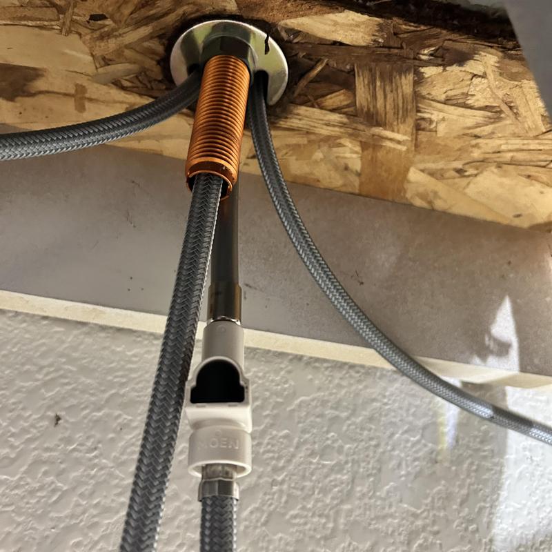 Moen kitchen faucet supply lines and mounting hardware