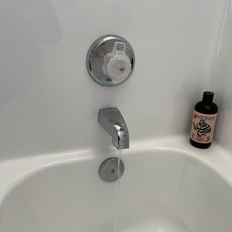 Mixer shower valve with leaking bathtub faucet