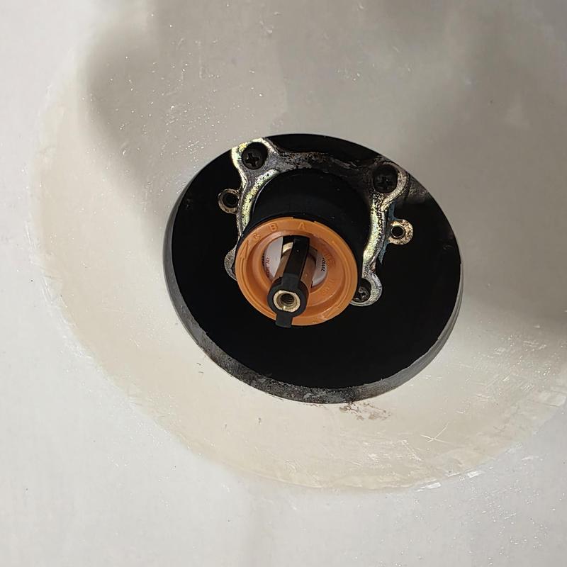 Shower cartridge stem replacement in tub wall